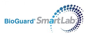 A blue and white logo for the company smartcard.